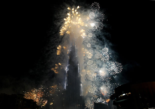 A inauguração do Burj Dubai