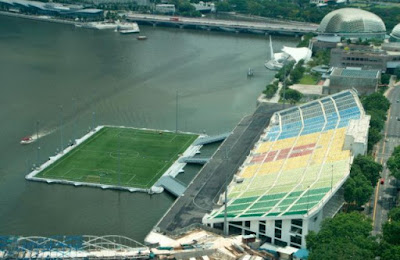 the floating stadium of singapore @ strange world