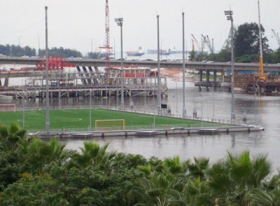 the floating stadium of singapore @ strange world