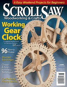Scrollsaw Workshop: Clayton Boyer Designed Wooden Gear Clock.
