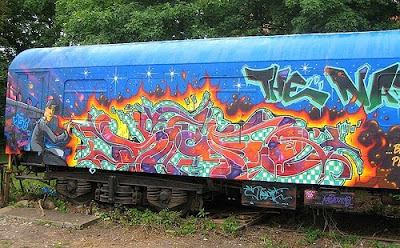 Bubble Letters Alphabet Graffiti On The Train