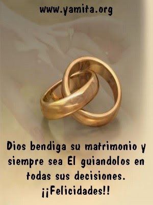 Dios bendiga su matrimonio y siempre sea El guiandolos | Tarjetas