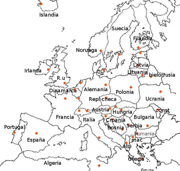mapa europa mapa de europa mudo. mapa europa