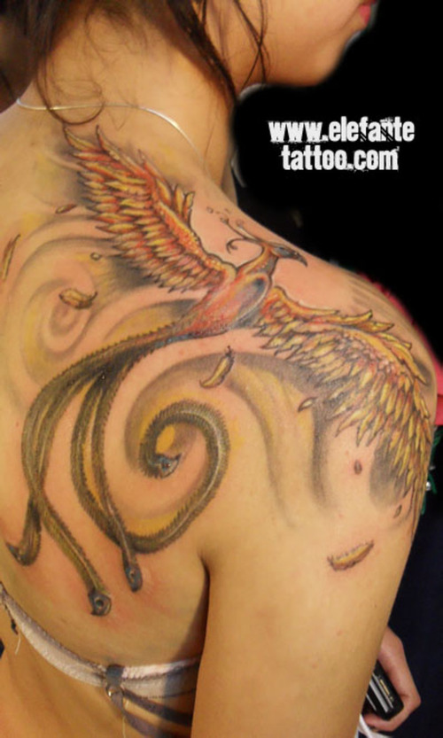 As a tattoo design, the phoenix is probably the most visually spectacular 