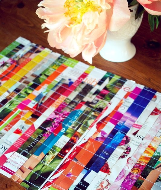 the pink couch Repurposed Placemats