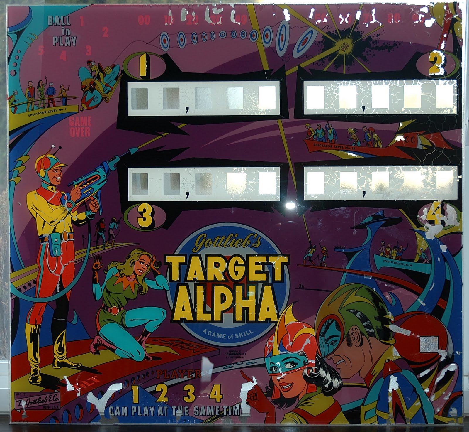 pinball & stuff Backglass touch ups