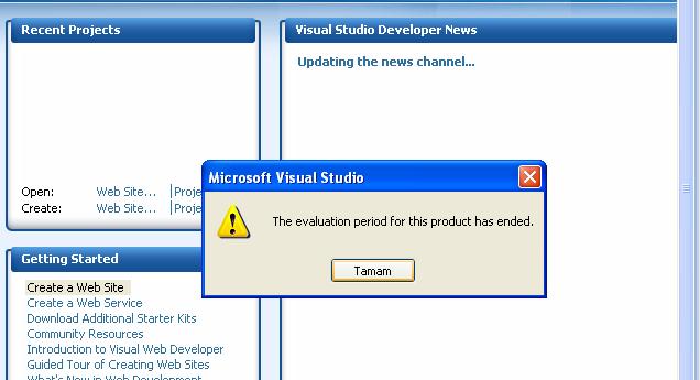 Visual Studio 2008 Evaluation Cracked