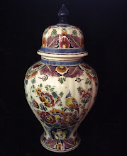 Velsen polychrome lidded jar