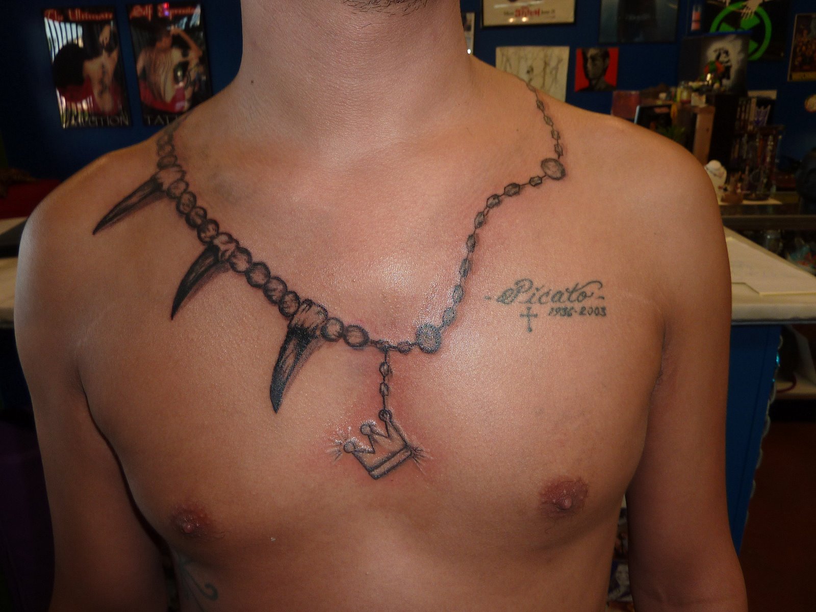 3. Cross Tattoo Choker Necklace - wide 4