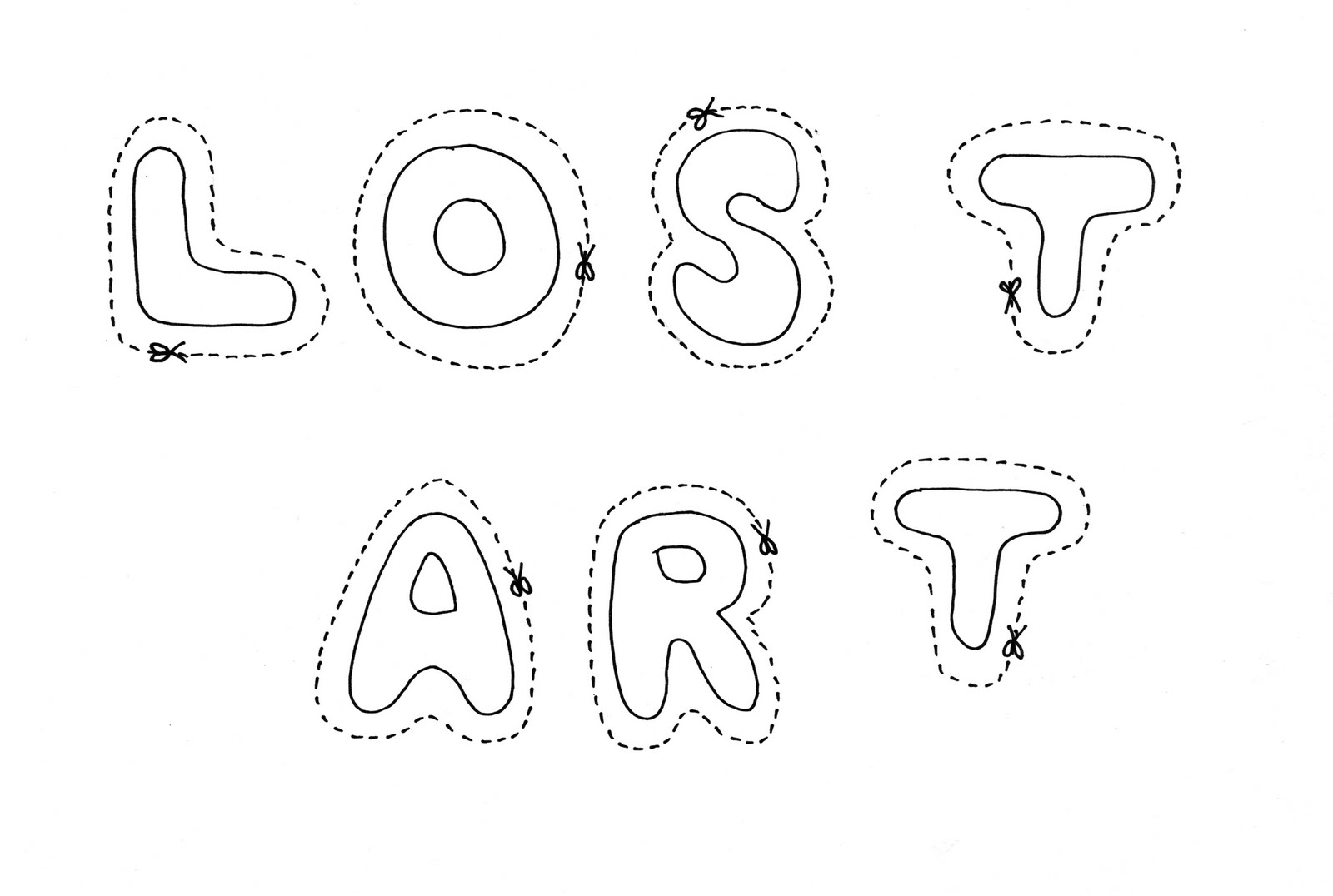 Lost Art CutOut Letters Ideas