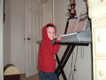 Carter playing the keyboard