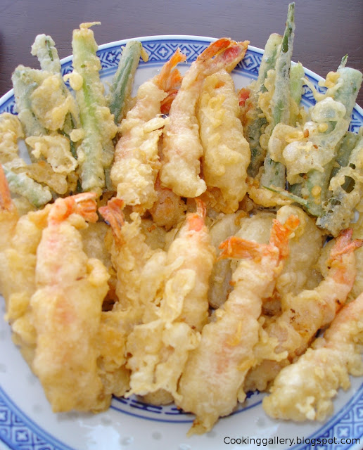 Prawn and Vegetables Tempura with Rice Cooking Gallery