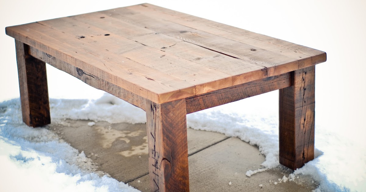 LG Custom Woodworking Reclaimed wood coffee table and futon frame