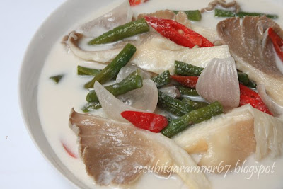 Secubit Garam Sayur Lemak Kacang Panjang Dgn Cendawan