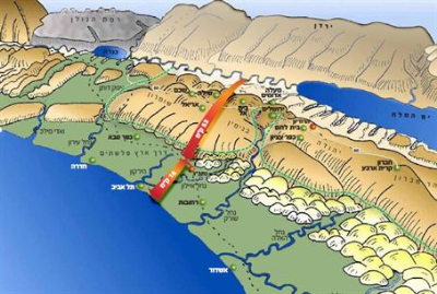 Israel Topographic Map