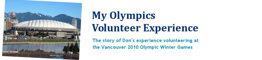 My Olympics Volunteer Experience