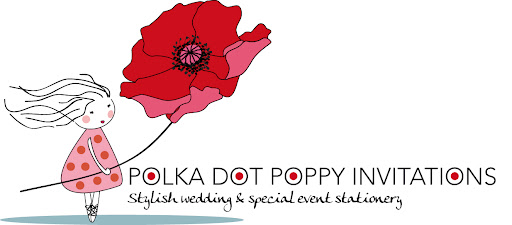 Polka Dot Poppy Invitations