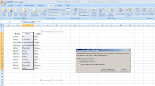 How To Remove Duplicates In Microsoft Excel 2007