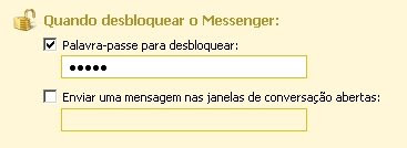 palavra+chae Como ocultar seu MSN com senha da Barra de tarefas