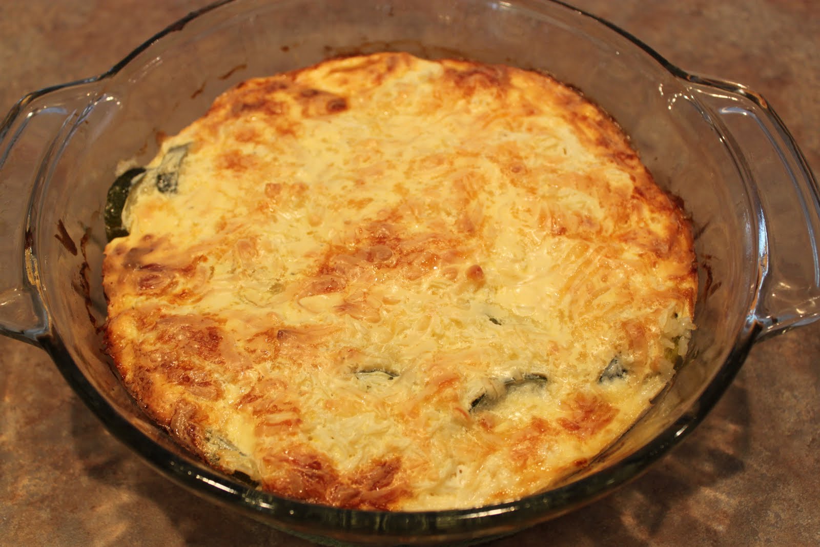 It's Fun 4 Me! Baked Zucchini & Rice Soufflé