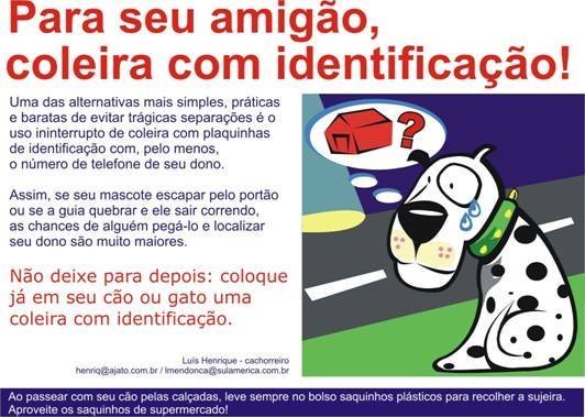 Placa com identificação