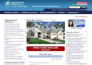Imagen de portada de sitio web de planos de casas