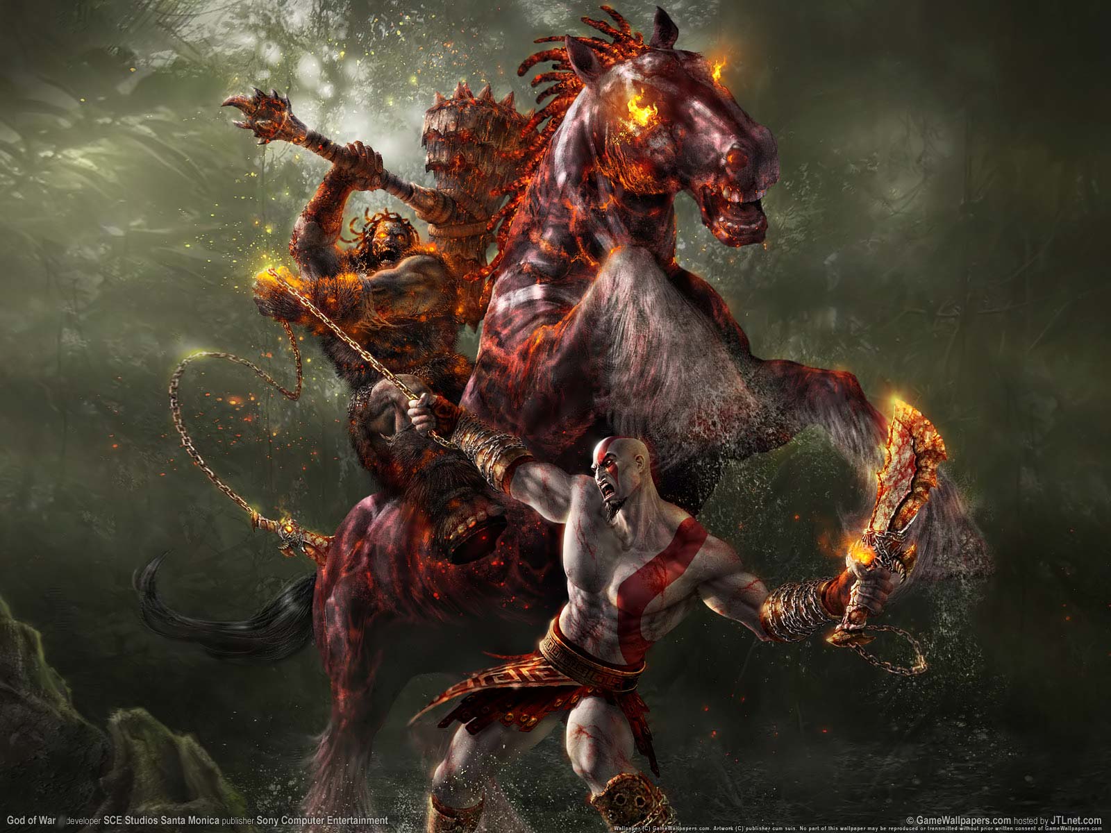 God Of War 3 Wallpaper Of Kratos