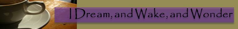 I Dream, and Wake, and Wonder
