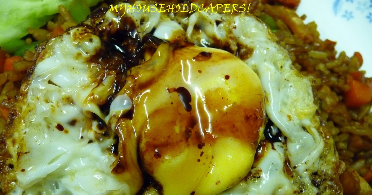 My household capers! RECIPE FRIED EGG WITH CARAMEL/SWEET SOY SAUCE (TELUR GORENG KICAP MANIS)