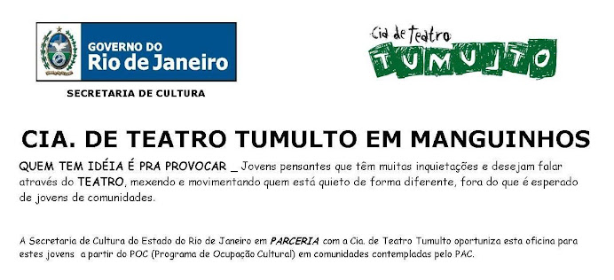 CIA. DE TEATRO TUMULTO EM MANGUINHOS