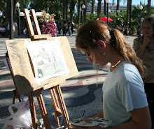 PINTANDO EN LA EXPLANADA