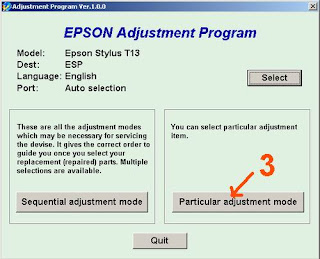Atasi Printer Epson T13 Blinking dengan Resetter Software