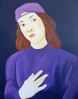 Complementary Colors Portrait of A Young Man Interpretation of Sandro Botticelli's Portrait of a Young Man