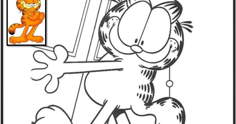 GARFIELD COLORING PAGES: Coloring Garfiled 1