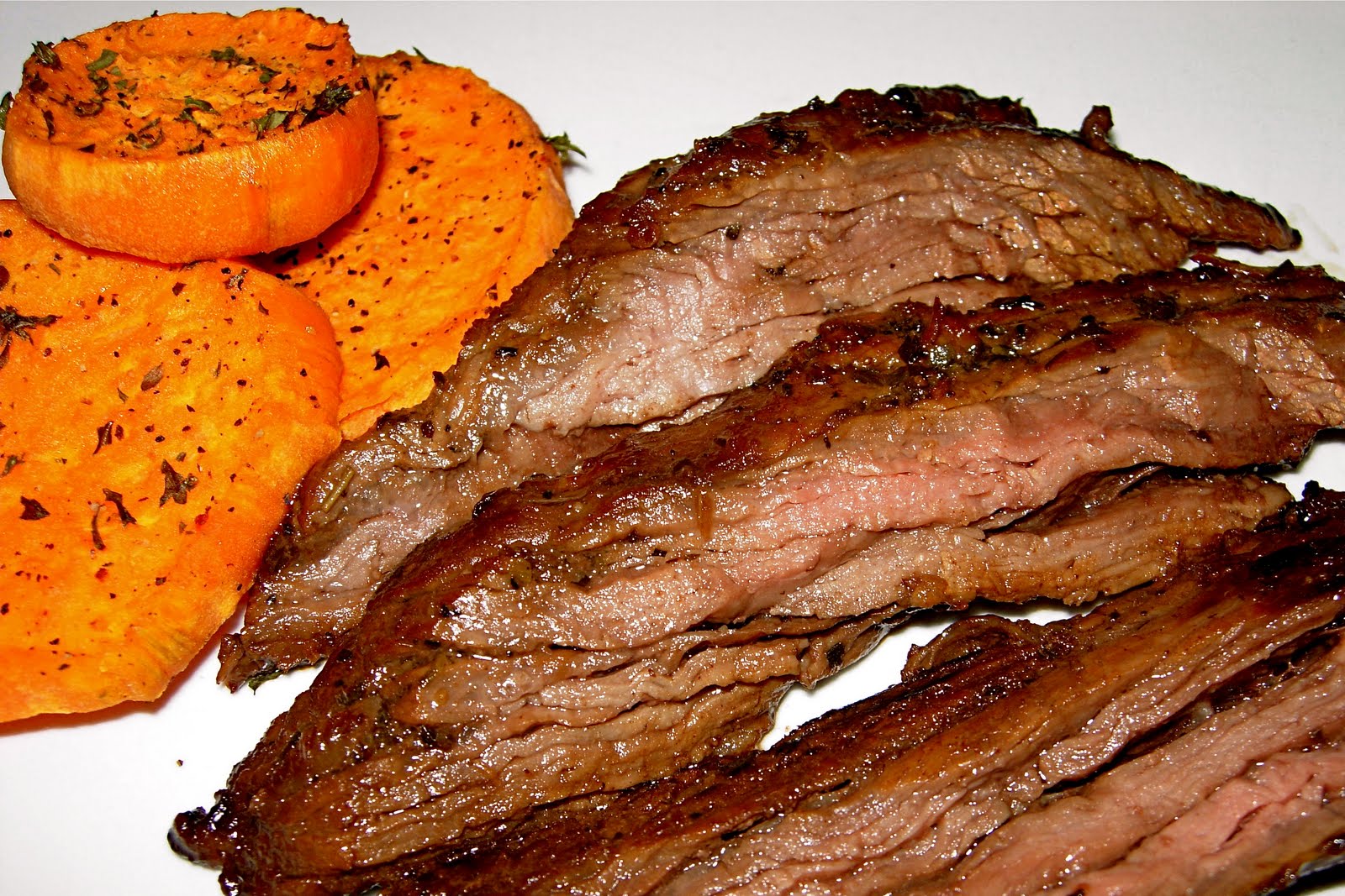 Grilled Marinated Sirloin Flap Steaks Recipe — Dishmaps