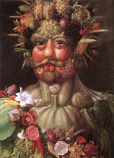 Portrait of Rudolf II (Holy Roman Emperor) painted as Vertumnus, the Roman God of the Seasons, c. 1590-1, oil on canvas, Skokloster Castle, Sweden, Stockholm.