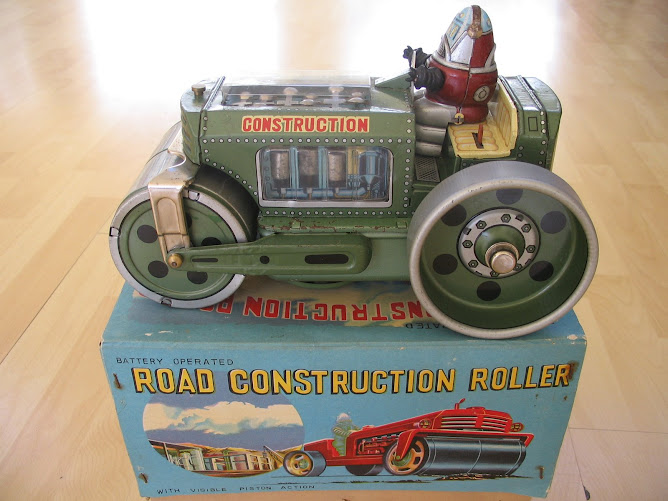 Battery operated road roller Robbie