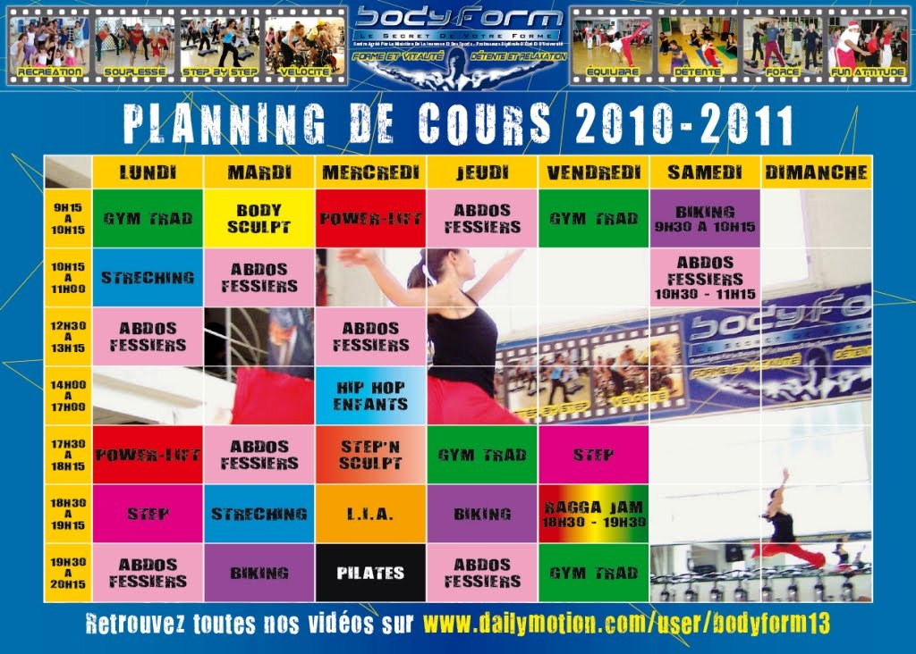 PLANNING COURS 2010/2011