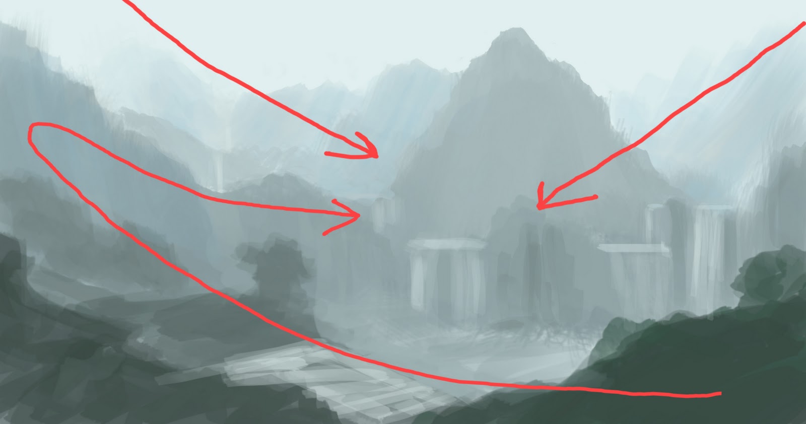 Learning Concept Art and Matte Painting 3D Matte Painting Tutorial