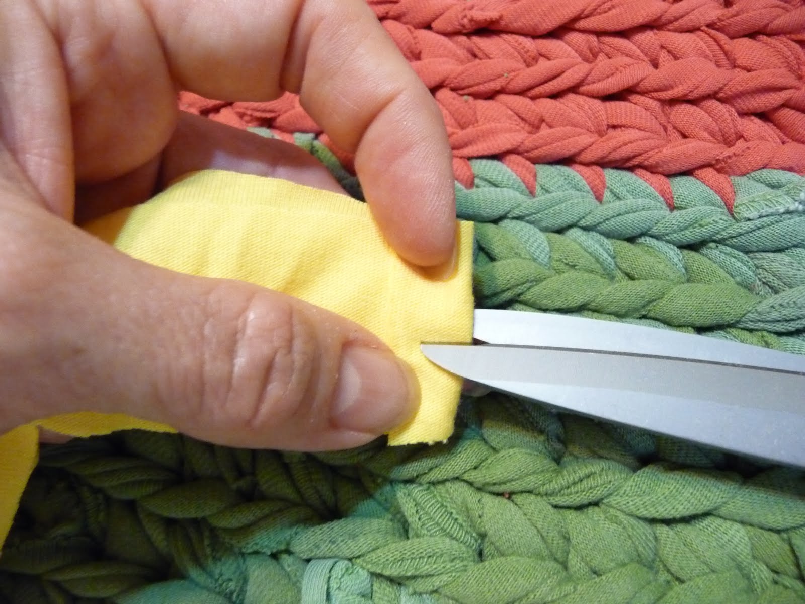 A Quilter Awakens Recycled Tshirt Rug "Yarn"