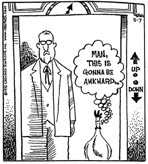 Being Awkward.