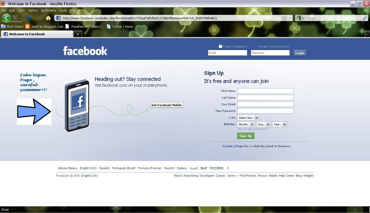 facebook unknown profile