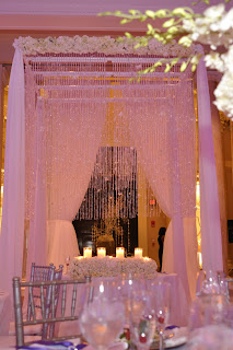 carnegie institute wedding with draping lightingnew white floor to cover the carpet and canopy