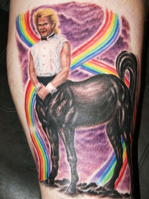 Pictures Of Good Unicorn Tattoos Designs Two Unicorn and Rainbow Tattoo