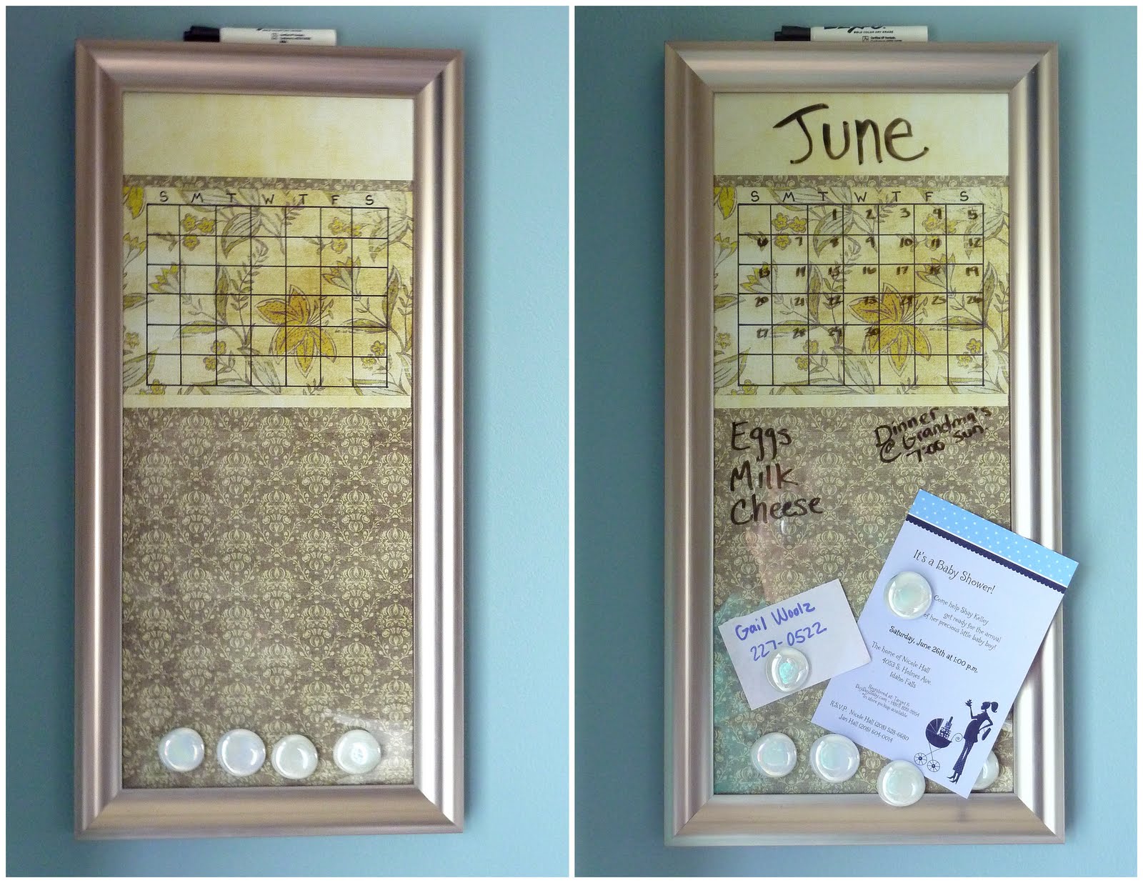 Sassy Sanctuary Dry Erase/ Memo Center