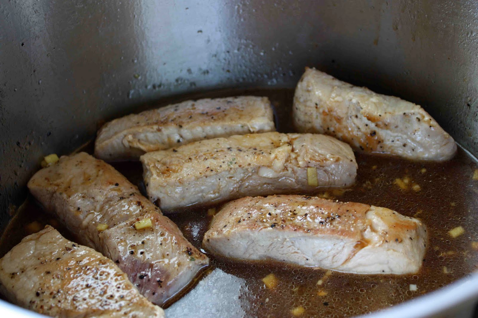Braised Country Style Pork Ribs Recipe in Ginger Ale & Hoisin Sauce