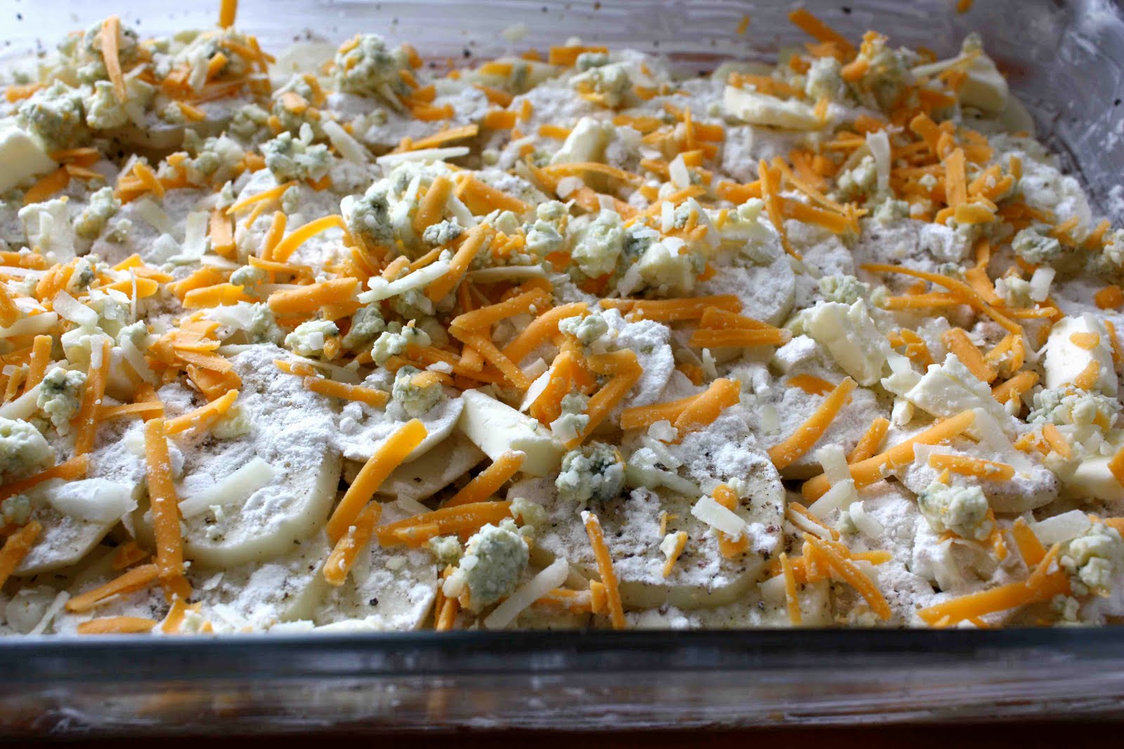 Scalloped Potatoes Recipe with Parmesan & Cheddar Cheeses