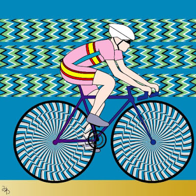 Rider Optical Illusion