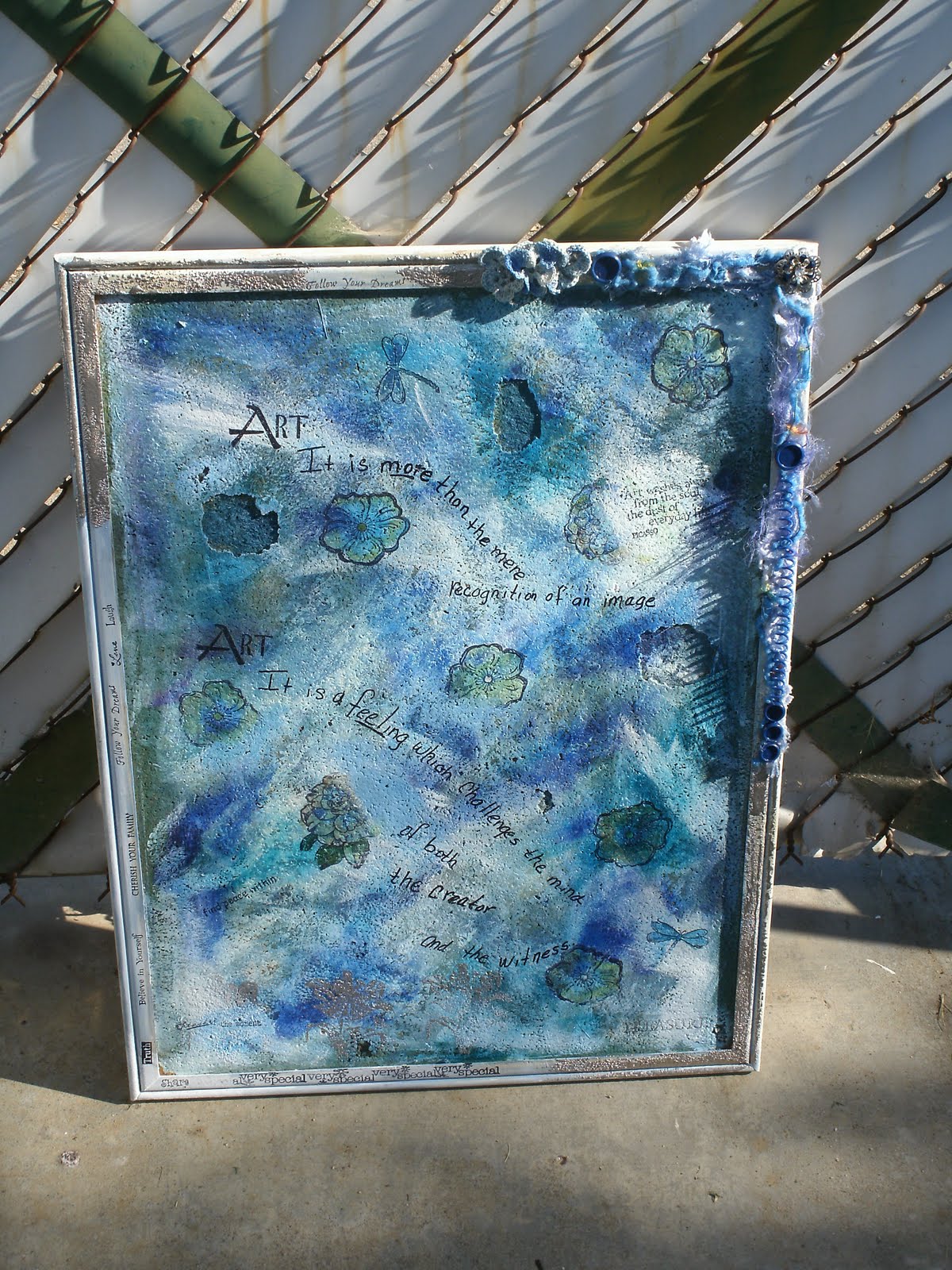 My blue bulletin boardThanks Hels