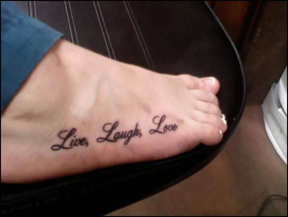 love quotes for tattoos. tattoo Live Laugh Love Quotes